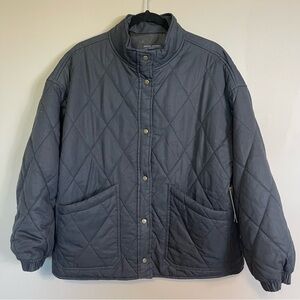 Social Standard Sanctuary Quilted Twill Jacket Size XL Black New with tags